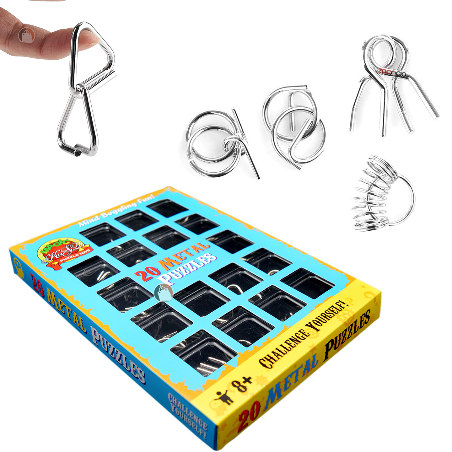 Miniatura 2 de Rompecabezas Metal Puzzle 20 Pcs Iq Test